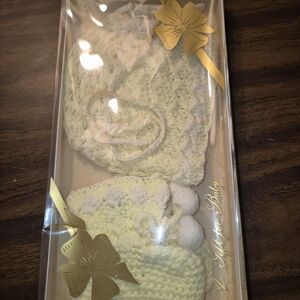 Yellow and White Baby Crochet Set